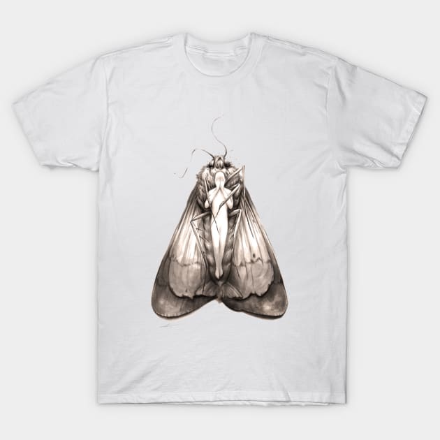 Of Moths T-Shirt by Mikemanoart